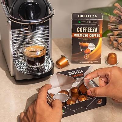 Coffeeza Espresso Coffee Pods, Cremoso, Compatible with Nespresso Original  Line Espresso Machines, Medium - Dark Roast, Intensity – 8, Arabica  Aluminium Coffee Capsules, 4 Pack - 40 Single Serve Pods - Yahoo Shopping