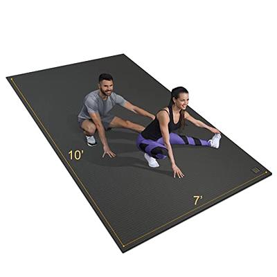 Gxmmat Extra Large Exercise Mat 6'x8'x7mm, Thick Workout Mats for Home Gym  Flooring, High Density Non-Slip Durable Cardio Mat, Shoe Friendly, Great  for Plyo, MMA, Jump Rope, Stretch, Fitness 