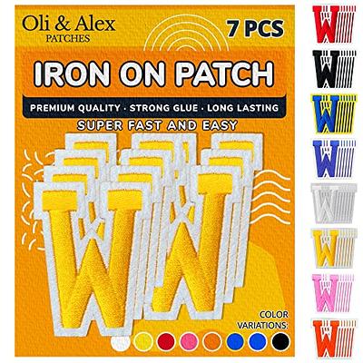 Iron on Patches - Yellow Number 6 Iron on Patches - 10 Pcs Number Patches Embroidered Decorative Repair Patches for Clothes - Yellow, 6 or 9