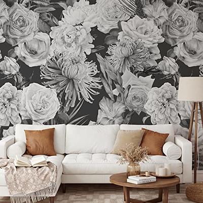 Peel Stick Wallpaper Flower Self Adhesive Wall Paper Roll Removable Paper  Decor