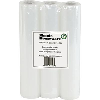 FoodSaver Vacuum Seal Rolls Multi-Pack, 3 Rolls (11 x 16') and 2