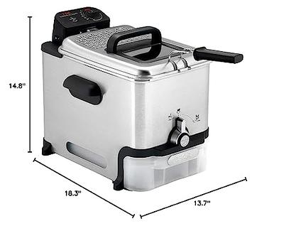 OVENTE Electric Deep Fryer 1.5 Liter Capacity, Lid with Viewing