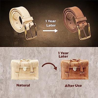 1-1/4 Wide Natural Leather Belt Blank 8-9 Oz. Thick