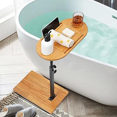 Bathtub Tray Caddy Adjustable Bath Tub Table Caddy for Bathroom