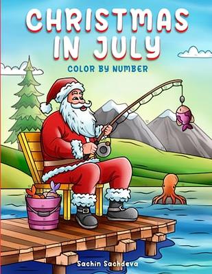 Christmas Color By Number Coloring Book For Kids Age 8-12: Kids