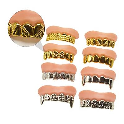 LQYoyz 3 Sizes Vampire Fangs Teeth with Adhesive, Halloween Party Cosplay  Props Accessories, Fake Vampire Teeth Party Favors Werewolf Fangs Vampire