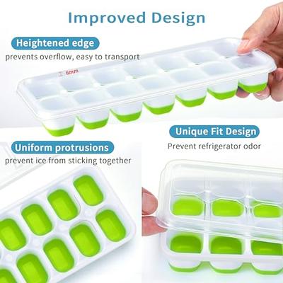  ARTLEO Ice Cube Tray with Lid and Bin for Freezer