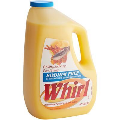 Whirl Sodium-Free Butter Flavored Oil Butter Substitute 1 Gallon