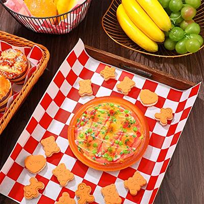 600 Pcs Sandwich Wrapping Paper Sheet 15x15 Checkered Food Wax Paper Sheets  Parchment Paper Basket Liner Grease Restaurant Supplies for Wrapping Bread  Burgers Food Serving (Red) - Yahoo Shopping