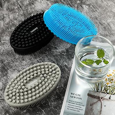 Silicone Body Scrubber Loofah - Set of 3 Soft Exfoliating Body