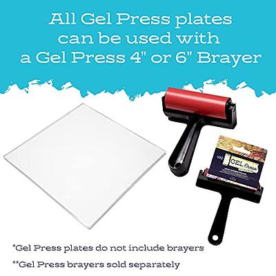 Gel Press Monoprinting Print Plate - 12” X 12” Gel Plate - Printmaking  Supplies - Reusable Gel Printing Plate for Press Art for Card Making