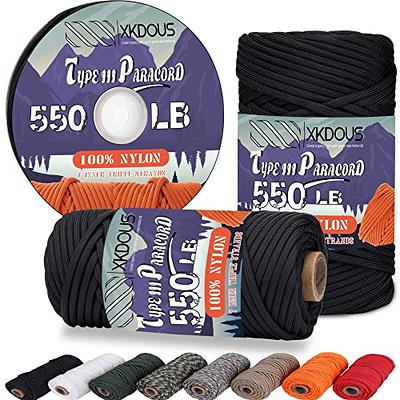 Paracord Planet 100' Hanks Parachute 550 Cord Type III 7 Strand Paracord  Top 40 Most Popular Colors (Acid Purple)