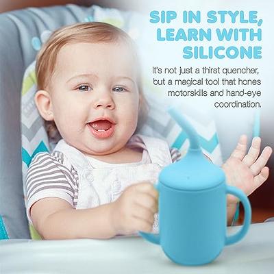 hahaland Sippy Cup for 6+ Month Old - 2 in 1 Spout & Straw Sippy Cups for Toddlers  1-3 No Spill Transition Weighted Straw Toddler Cups - 1 Cup with 2 Nipples  - Yahoo Shopping