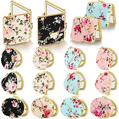 Pocket Mirror, Compact Travel Makeup Mirror, Compact Mirror with Light,  Purse Mirror, 2-Sided, Portable, Folding, Handheld, Small,Blue - Walmart.com