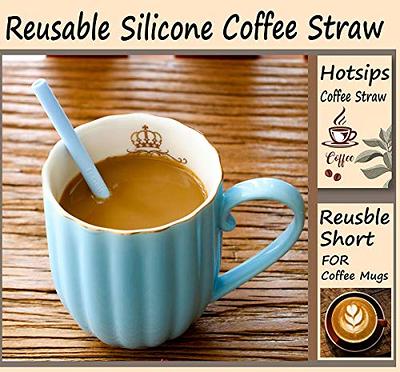 Short Glass Straws for Half Pint Mason Jars, Coffee Mugs, Wine and Cocktail  Glasses, Kids (4 Pack + Cleaning Brush)