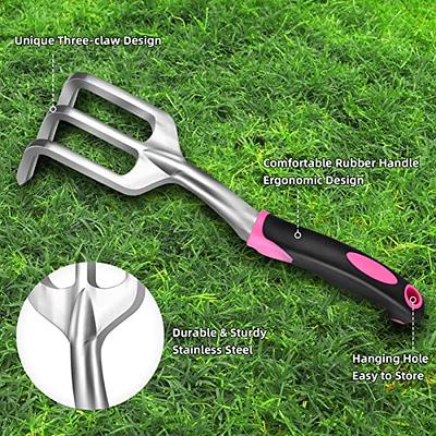 30-Piece Stainless Steel Heavy-Duty Gardening Tools with Floral Print, Garden Tools Set