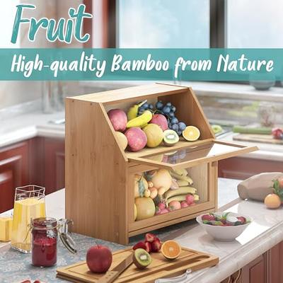 Heavy Duty Large Organic Bamboo Cutting Board, 3 Built-In Compartments, BPA  Free