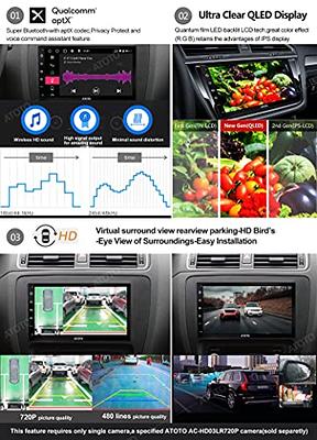  ATOTO 7-inch Android Car Stereo with Wireless CarPlay, Android  Auto, Dual Bluetooth, QLED Display, HD Rearview - S8G2B74PM : Electronics