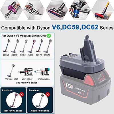 Replacement for Dyson V6 Battery Adapter, Convert Milwaukee M18
