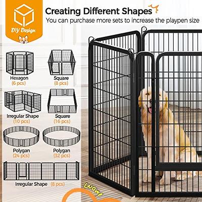 Yaheetech Dog Pen Panels, 2 Panels 40 Inch Height Dog Fence Dog