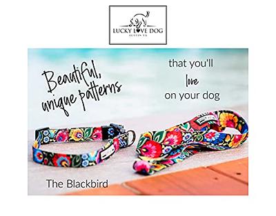 Lucky Love Dog Collars, Vivid Floral Girl or Boy Dog Collar & Leash  Set for Sma