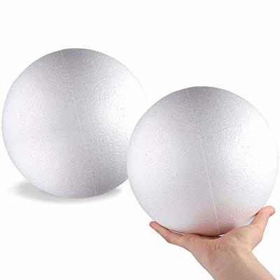 DIYASY 8' Large White Foam Balls,2 Pack Giant Foam Balls,Smooth