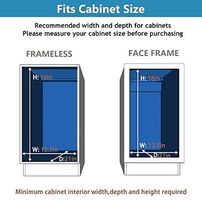 LOVMOR Pull Out Cabinet Organizer 11 W x 18 D, Kitchen Cabinet Pull Out Shelves Slide Out Storage