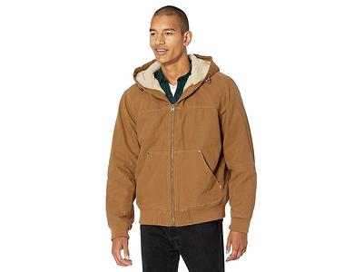 Levi's® Cotton Canvas Hooded Utility Jacket with Sherpa Lining