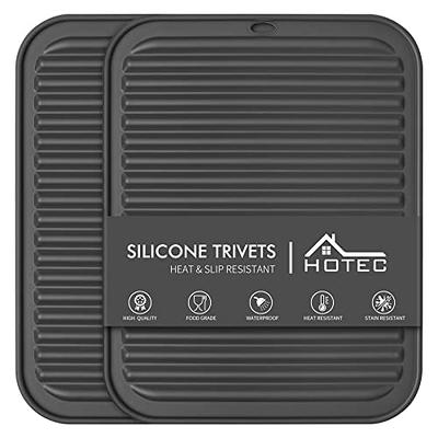 Dark Gray Silicone Dish Drying Mat/Trivet For Kitchen Counter