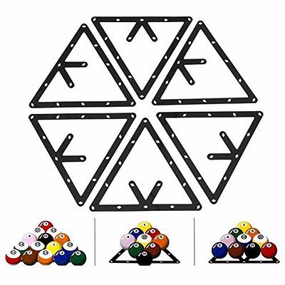 YXCCSE 6Pcs Magic Ball Rack Magic Rack Sheet, Pool Ball Rack Magic Rack  Sheet Billiards Ball Rack Holder Sheet,Triangle Cue Accessorie 8, 9, and 10