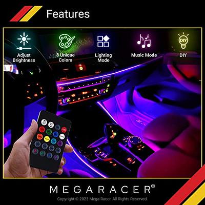 Mega Racer RGB Car LED Lights Strip - Interior LED Lights for Cars