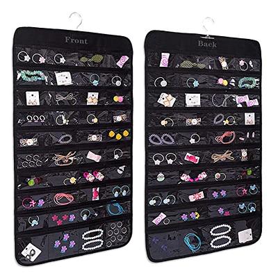 LingLingo Earring Organizer Case Travel Jewelry Organizer Transparent  Jewelry Storage Book for Necklace Bracelet Ring Holder with Small Clear  Zippered Pouch - Yahoo Shopping