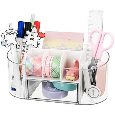 Desktop Storage Organizer Pen Pencil Card Holder Box - Temu