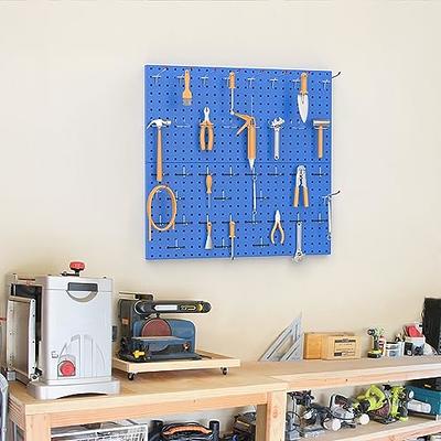 TORACK Metal Pegboard Wall Organizer 24 x 24 or 12 x 48, 70PCS