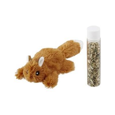 KONG Refillables Plush Brown Squirrel Cat Toy