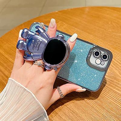 Compatible with iPhone 13 Mini Case Cute 3D Astronaut Stand Design Camera  Protection Shockproof Soft Back Cover for Apple iPhone 13 Mini Phone Case