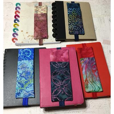Pen Sleeve - 2 Sizes, Batik Fabric, Holder For Notebook, Planner