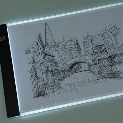 LED Copy Board Light Tracing Box Ultra-Thin USB Power Dimmable Brightness  Cable Copy Drawing Board Tracing Table Glow Premium Light Board for Artists, Drawing, Sketching, Animation (A4) - Yahoo Shopping