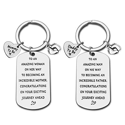 GGOJAGST New Mom Gifts Keychain for Women Valentine Gifts for Expectant Mothers Baby Shower Pregnancy Pregnant Gifts for Mom-to-Be First Time Moms Mother's