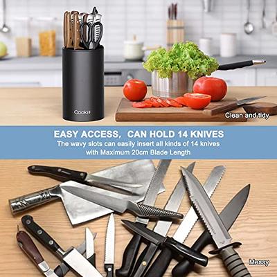 Universal Knife Block | Stainless Steel Knife Block | Kitchen Knife Holder | Aluminum Cutlery Holder | Knife Storage | Seido Knives