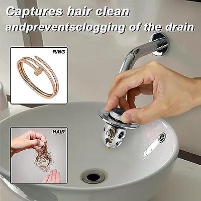 KES Pop-Up Bathroom Sink Drain with Overflow with Strainer Basket