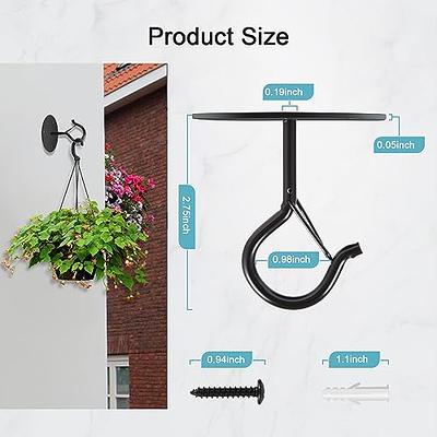 2 Ceiling Hooks For Hanging Plants, Metal Wall Bracket