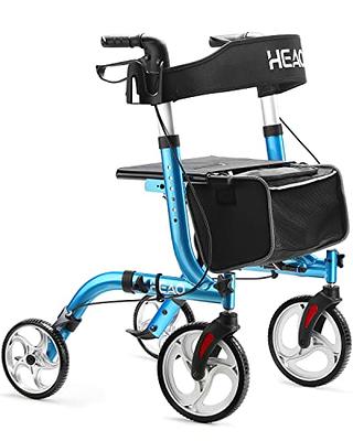 WINLOVE Heavy Duty Rollator Walker for Seniors- Super Easy Folding