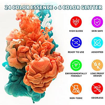 24 Color Epoxy Resin Pigment Liquid Colorant Dye Diy Uv Resin Mold