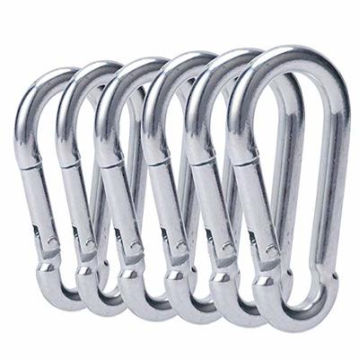 3 Inch Carabiner Clip Spring Snap Hook Heavy Duty 6pcs M8x80mm for Fitness  Hammock Swing Camping Hiking - Yahoo Shopping