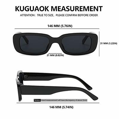 KUGUAOK Retro Rectangle Sunglasses … curated on LTK