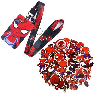 Superhero Spider ID Badge Holder with Lanyard, Anime Movie