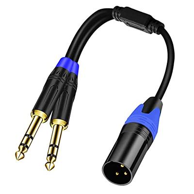 CERRXIAN Dual Mini XLR to 3.5MM Stereo Mic Cable,90 Degree 3.5mm 1/8 Inch  TRS Male to Mini XLR M+F Y Splitter Cord,for Audio Conversion of Camera and  Other Equipment-MF1.6FT - Yahoo Shopping