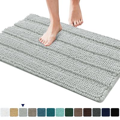 Velvet Memory Foam Bathroom Rugs Ultra Soft Bath Mat Rug Non Slip Waffle  Design