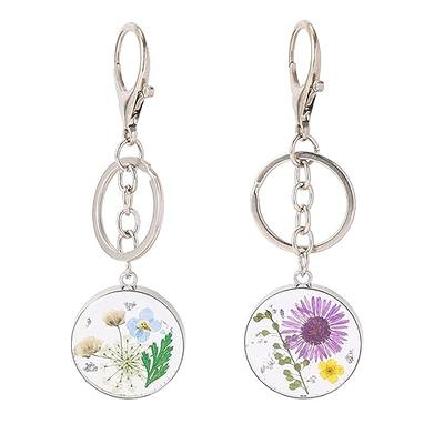 Flowers Charms Enameled Keychain Chain Tassel Keyring Purse - Temu